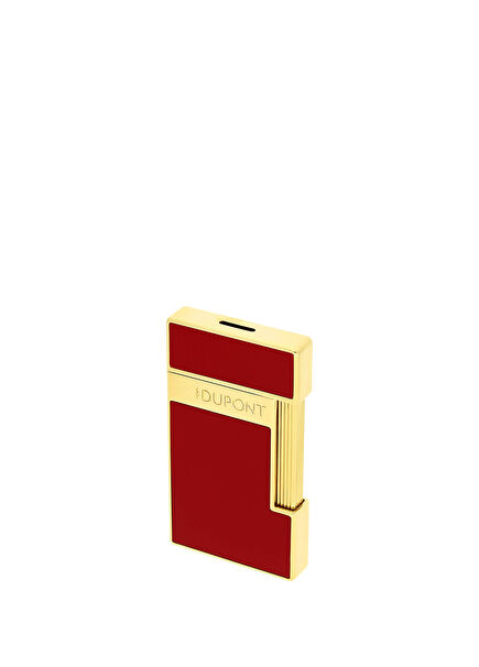 Slimmy Burgundy Gold Lacquered Lighter