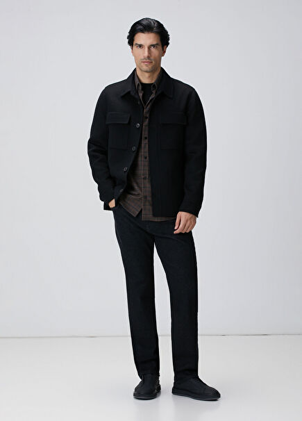 Siyah Cashmere Touch Denim Pantolon