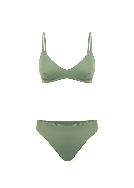 Kyle Yeşil Kadın Bralet Bikini Takımı
