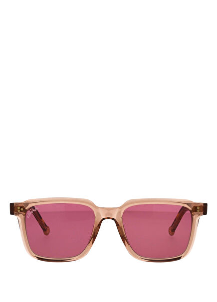 HS956 54 S01 Krem Asetat Kadın Güneş Gözlüğü