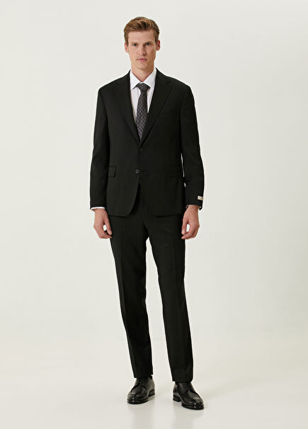 Drop 4 Black Wool Suit