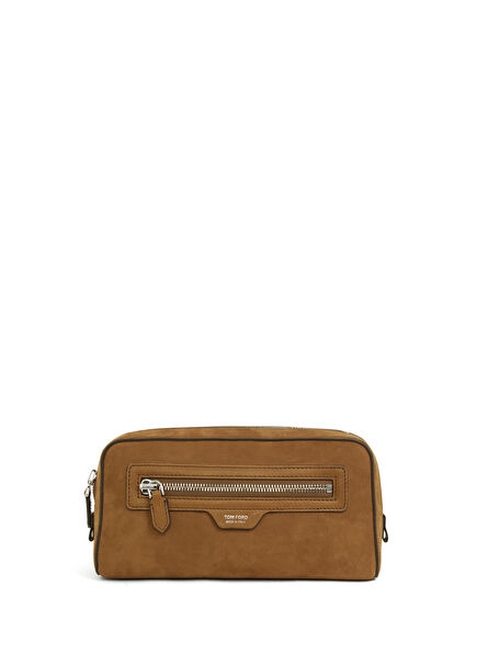 Kahverengi Nubuk Tıraş Çantası