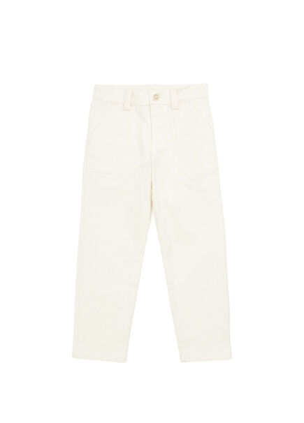 Beige Boys Pants
