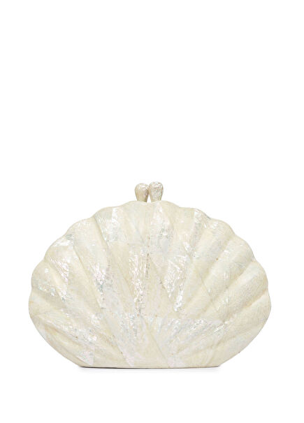 Maris White Sedef Kabuğu Kadın El Çantası