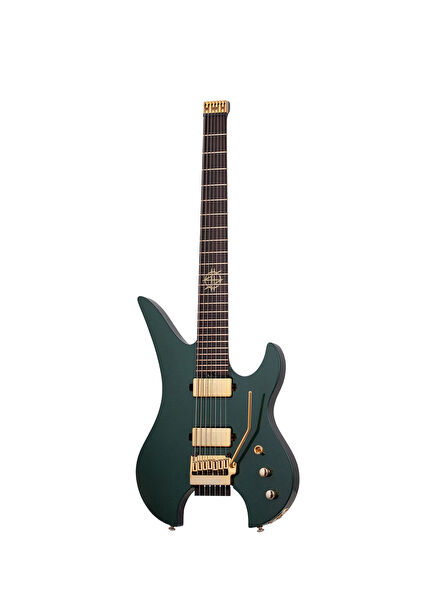 Synyster Gates Custom 7 TR-S Headless Oak Green Metallic Elektro Gitar 