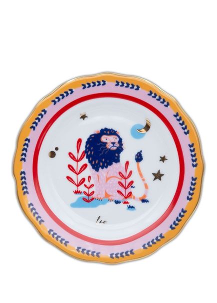 Zodiac Vibe Aslan  Burcu Porselen Pasta Tabağı 16 cm