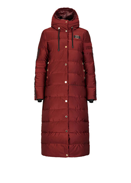 211 Transformable Eco Down Coat +1 Burgundy Women's Ski Jacket