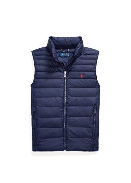 Lacivert Kapitoneli Erkek Çocuk Puffer Yelek