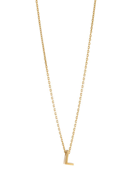 Mini Initials Women's Gold Necklace