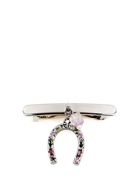 Horseshoe Silver Color Clip Women's Buckle
