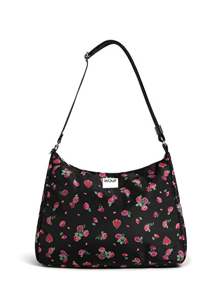 Bloom Hobo Desenli Siyah Kadın Omuz Çantası