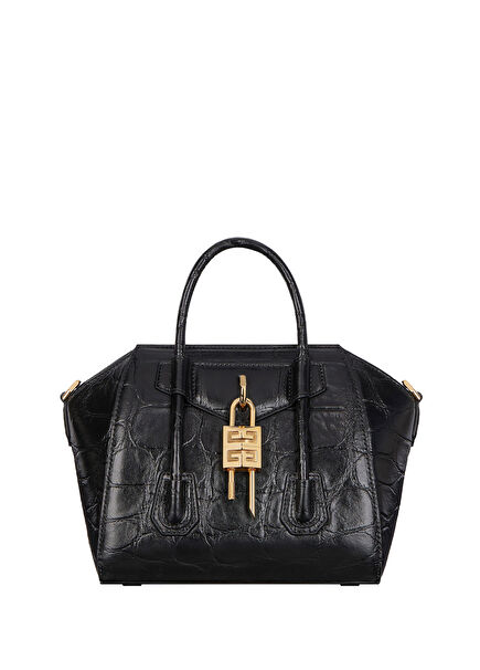 Mini Antigona Black Women's Leather Bag