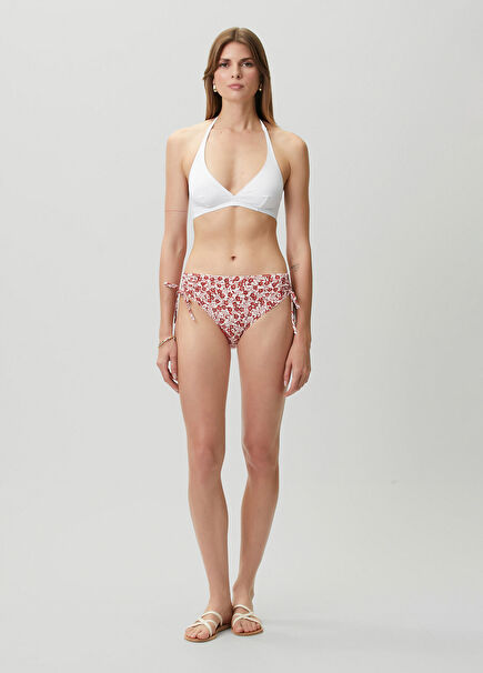 Prudi Red Floral Bikini Bottoms