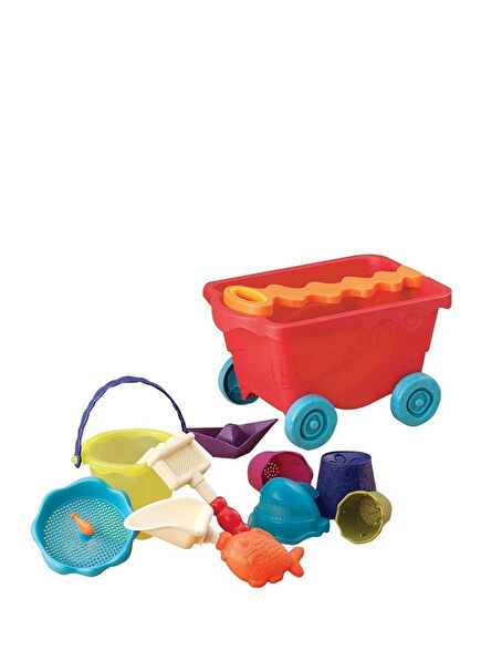 Kırmızı Plaj Vagonu Set