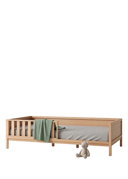 Woody Naturel Ahşap Ayaklı Çocuk Odası Karyola