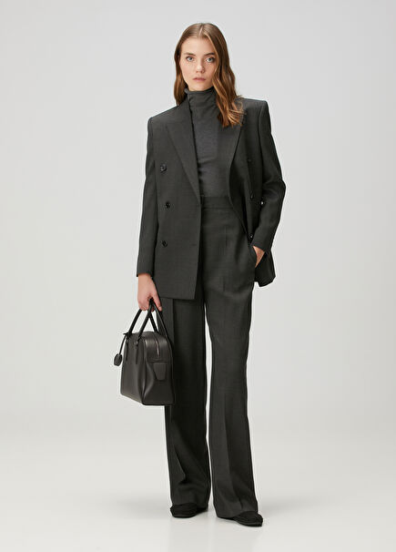 Gordon Anthracite Wool Pants