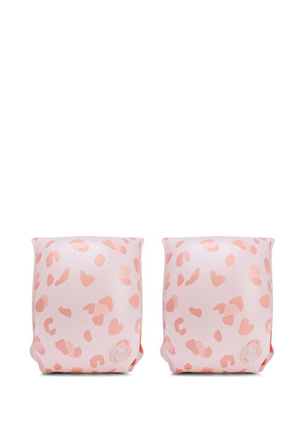 Swim Essentials Old Pink Leopard Inflatable Swim Sleeve 0-2 Years