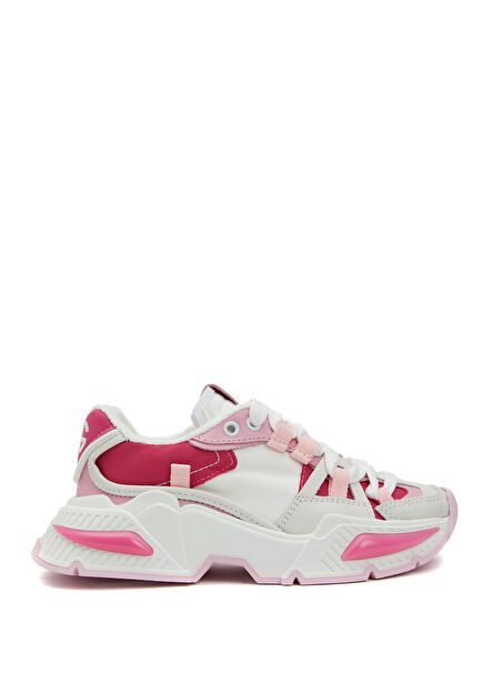 Pembe Beyaz Logolu Erkek Çocuk Sneaker