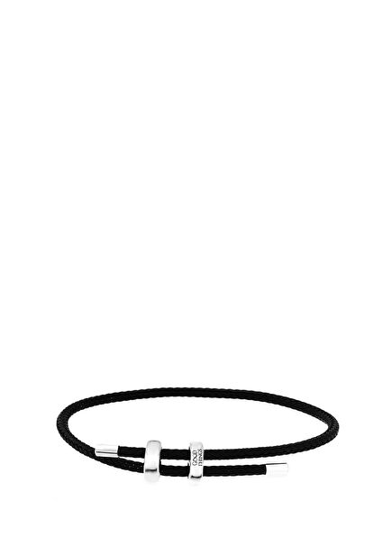 Luck Knitted Rope Men's Bracelet on Steel
