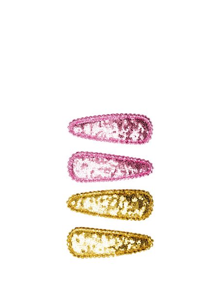 Glitter Clip 4-Piece Girl's Buckle Set