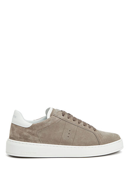 On Time Bej Kadın Süet Sneaker