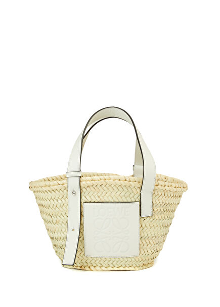 Small Basket Natural Women's Beach Bag