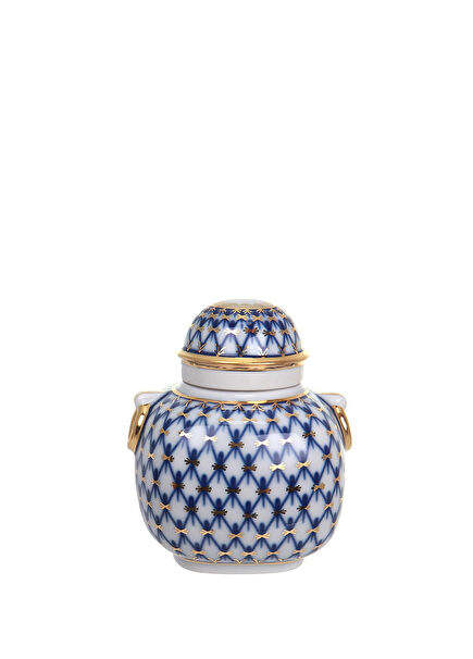 Cobalt Net Porcelain Tea Box 350 ml