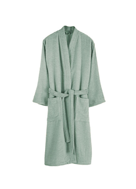 Sardes Cotton Sage Green Unisex Bathrobe