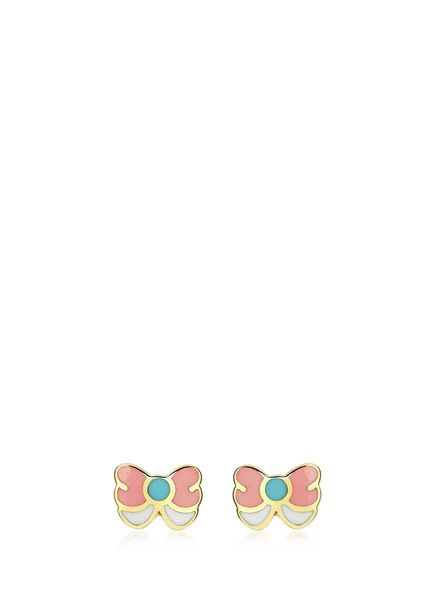 Butterfly 14K Gold Girl Earrings