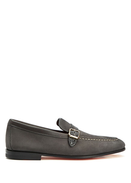 Carlos Grey Men's Suede Loafer