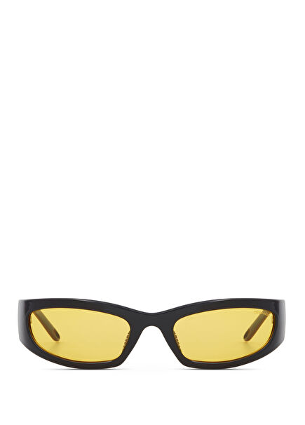 DS 2377 C2 Oval Black Acetate Unisex Sunglasses