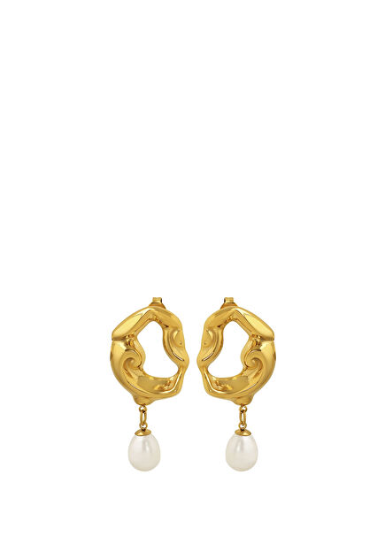 Leslie White Women's Pearl Earrings