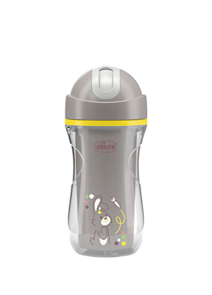 14+ Months Sports Baby Practice Cup with Grey Straw