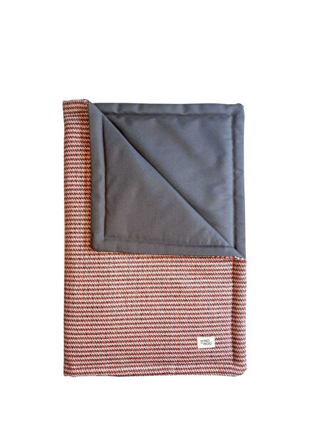 Hound's Tooth Red Outing Dog Bed Mat