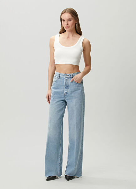 Collegiate Baggy Blue Jeans