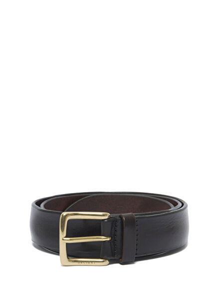 Koyu Kahverengi Erkek Deri Kemer