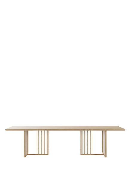 Jakarta Hazeranlı Naturel Masif Meşe Yemek Masası