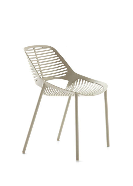 Niwa Pearly Aluminum Gold Sleeveless Chair