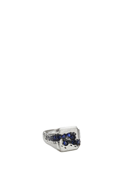 Orgi Zircon Stone 925 Sterling Silver Men's Ring