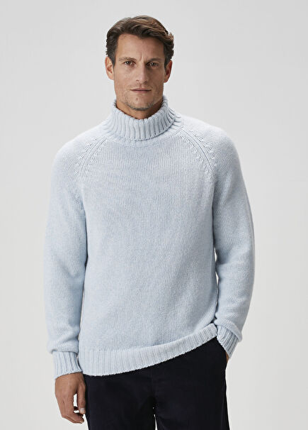 Milano Light Blue Cashmere Sweater