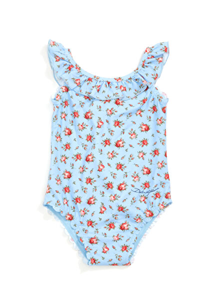 Multicolored Baby Girl Swimsuit