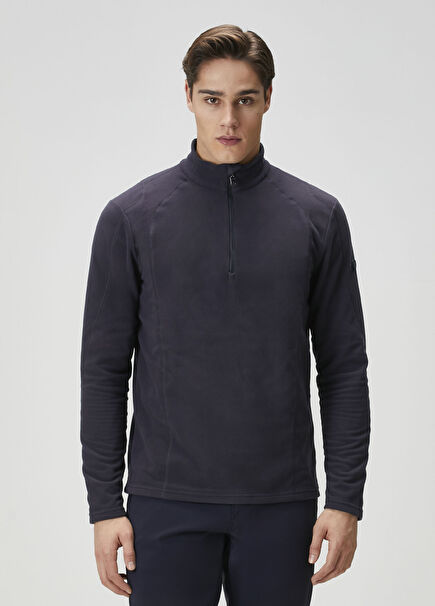 Harry Navy Blue Collar Zippered Underwear