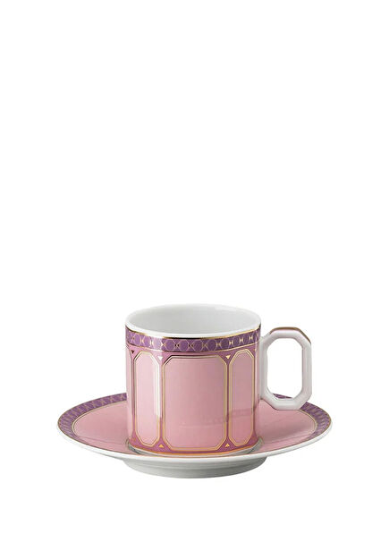 Signum Rose Porcelain Coffee Cup And Saucer