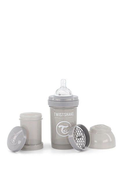 Anti-Kolik Gri 0+ Ay Bebek Biberonu 180 ml