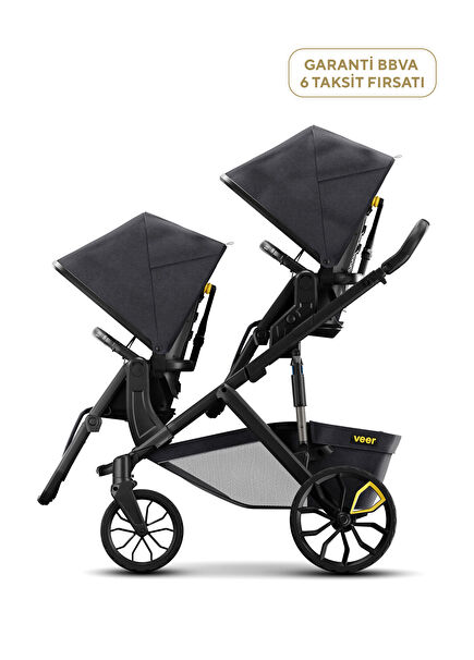 Switch&Roll Koyu Gri Çift Yönlü 2’li Bebek Arabası