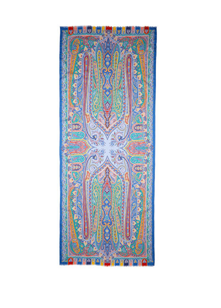 Multicolored Womens Wool Shawl