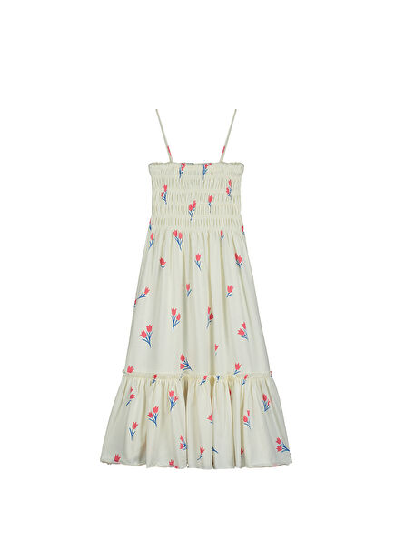 Tokio White Girls Organic Cotton Dress