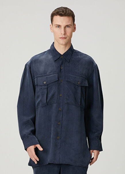 Navy Blue Shirt