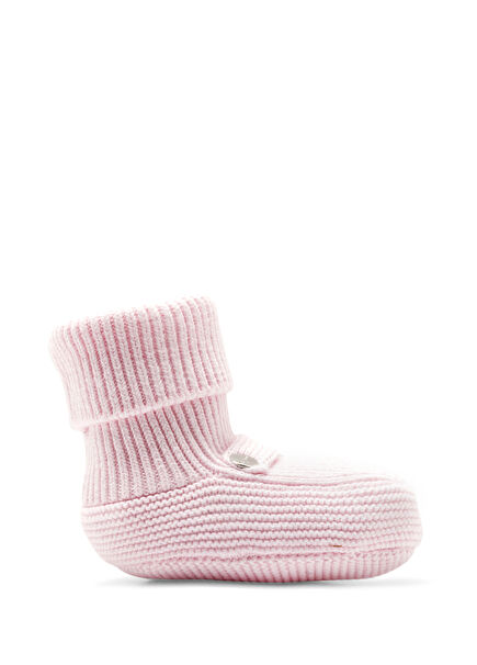 Newborn Baby Girl Organic Cotton Knit Booties