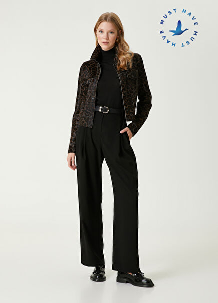 Black Crepe Palazzo Pants